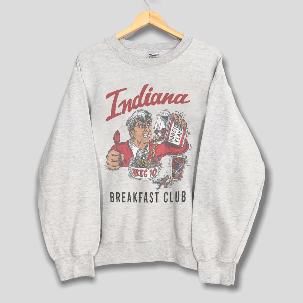 Vintage 90s Indiana University Sweatshirt, NCAA Indiana Hoosiers Basketball Tee